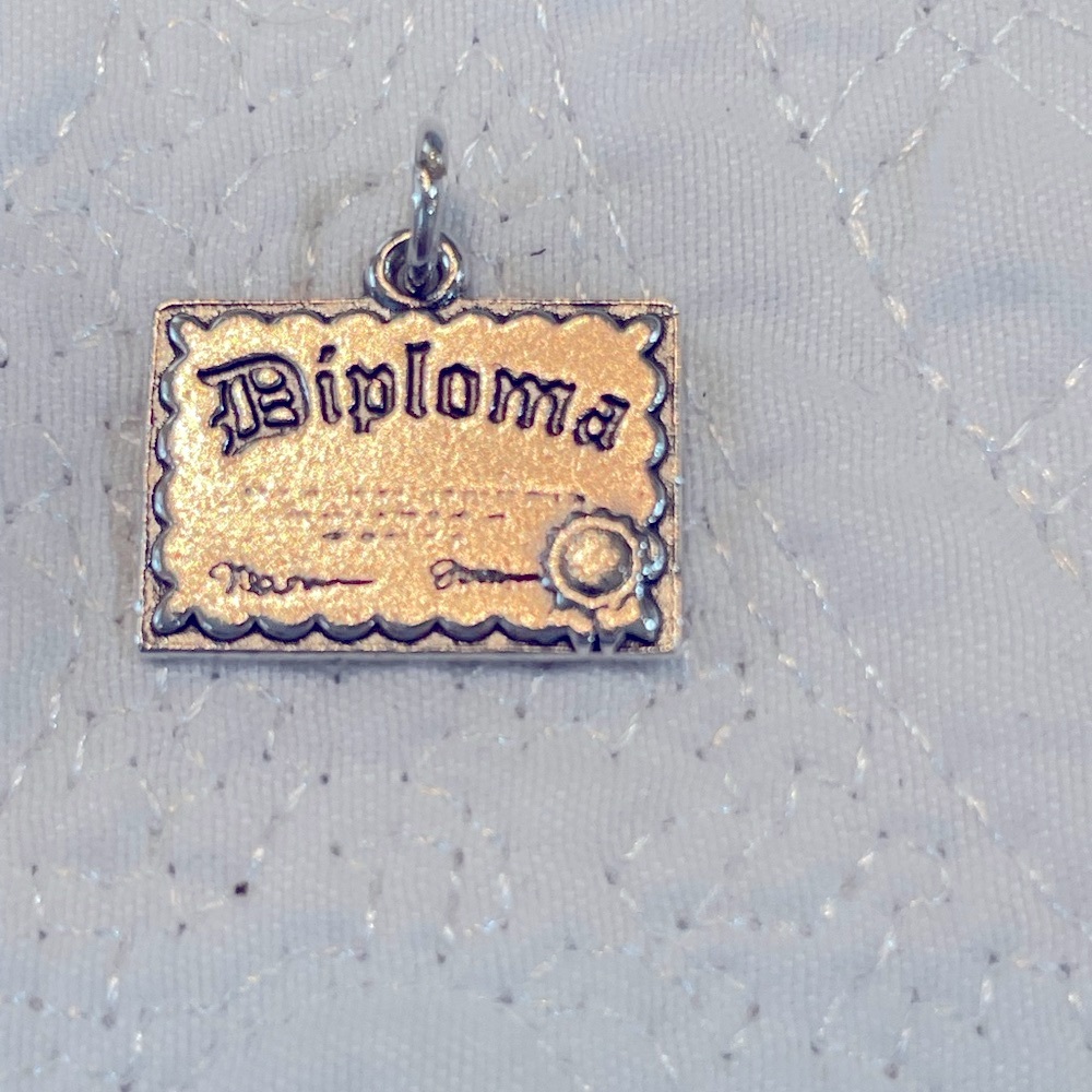 James Avery, Sterling Silver diploma charm, Avery logo